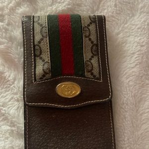 Vintage sherry line Gucci eyeglass case